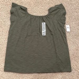 Old Navy Softest Tee Ruffle Sleeve Youth